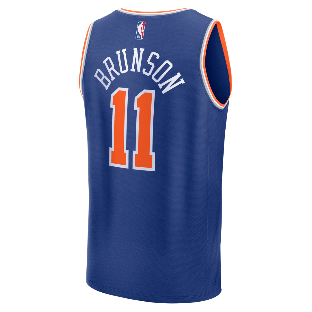 Jalen Brunson New York Knicks Fanatics Youth Fast Break Player Replica Jersey - Icon Edition - Blue