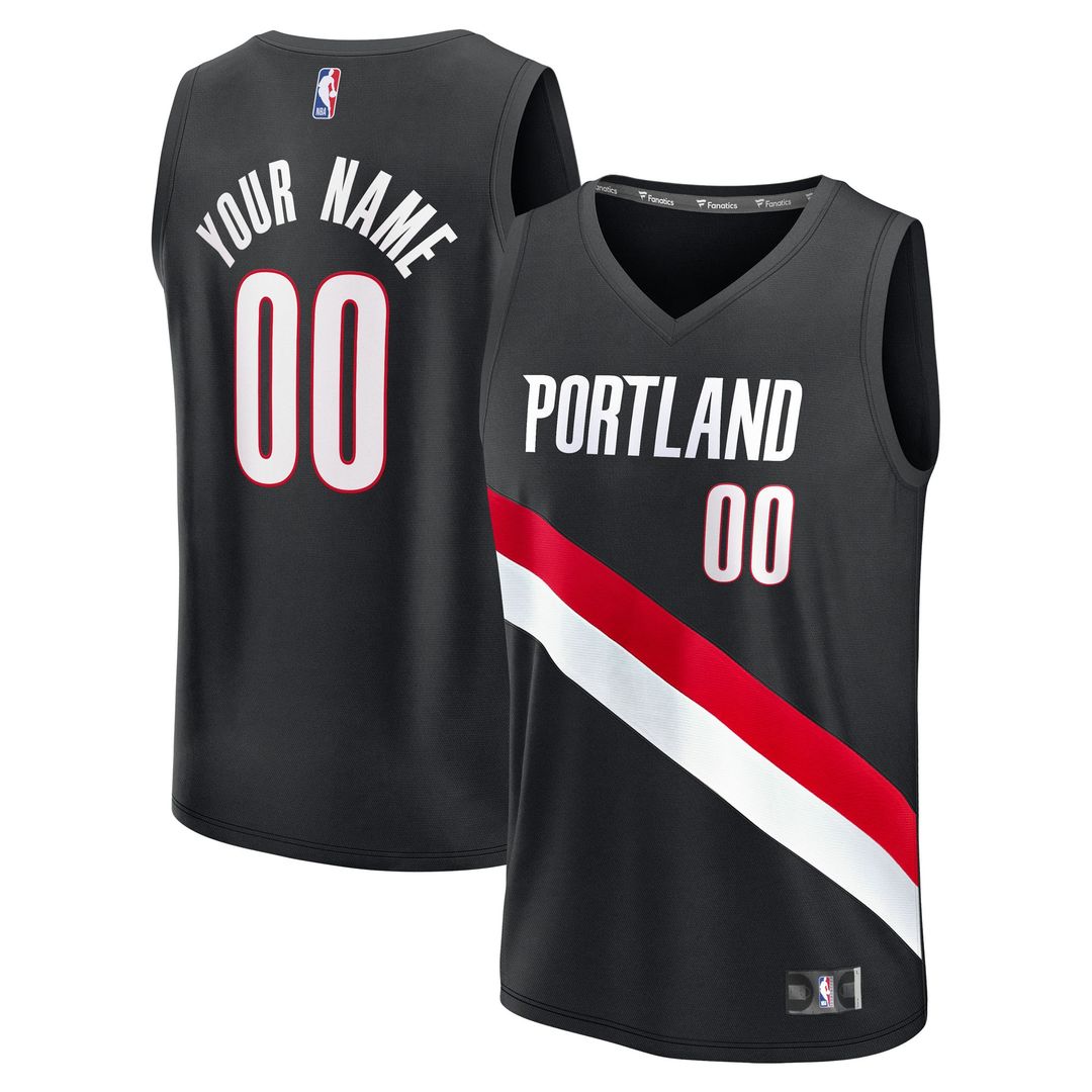 Portland Trail Blazers Fanatics Fast Break Replica Custom Jersey - Association Edition - White