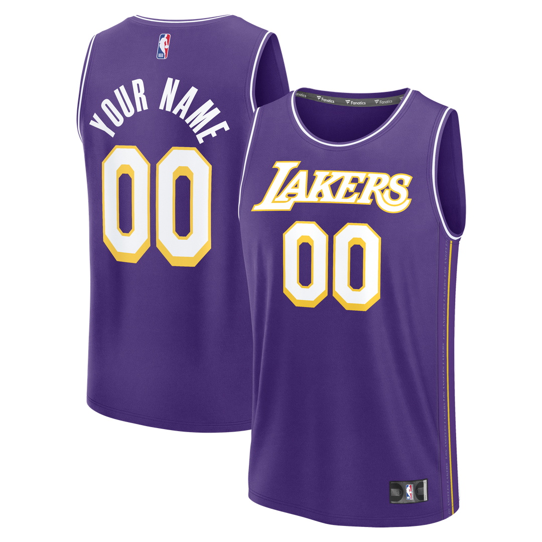 Los Angeles Lakers Fanatics Fast Break Custom Replica Jersey - Association Edition - White