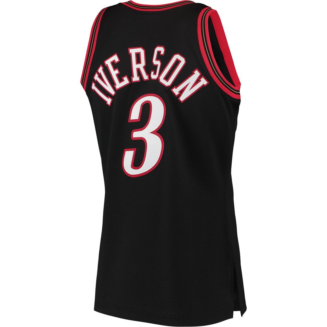 Allen Iverson Philadelphia 76ers Mitchell & Ness 1997/98 Hardwood Classics Authentic Jersey - Black