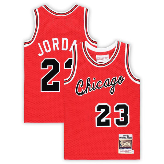 Michael Jordan Chicago Bulls Mitchell & Ness Preschool Hardwood Classics 1984/85 Authentic Swingman Jersey - Red