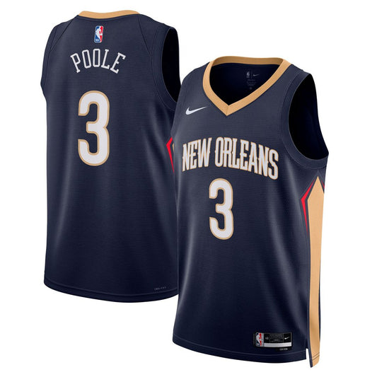 Jordan Poole New Orleans Pelicans Nike Unisex Swingman Jersey - Navy - Icon Edition