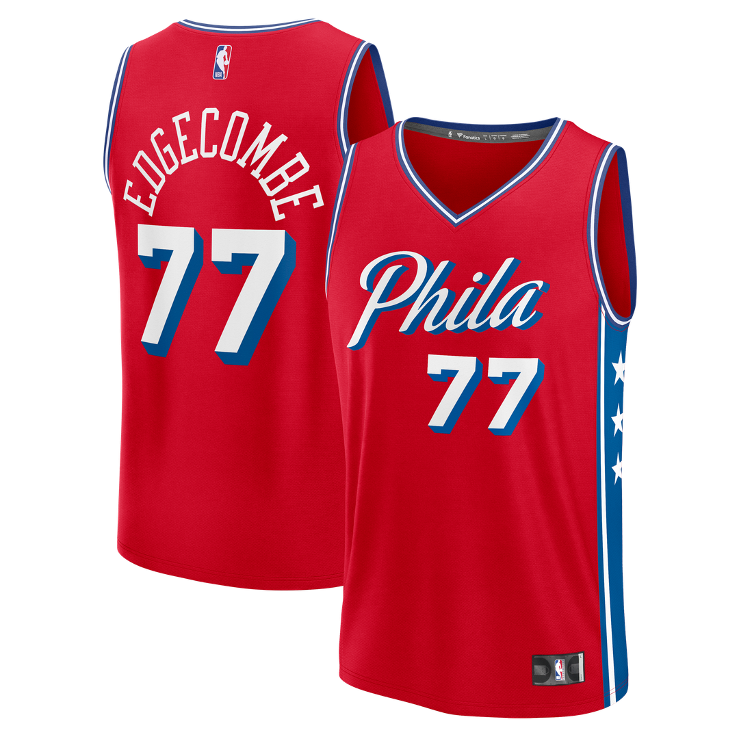 VJ Edgecombe Philadelphia 76ers Fanatics Fast Break Player Replica Jersey - Statement Edition - Red