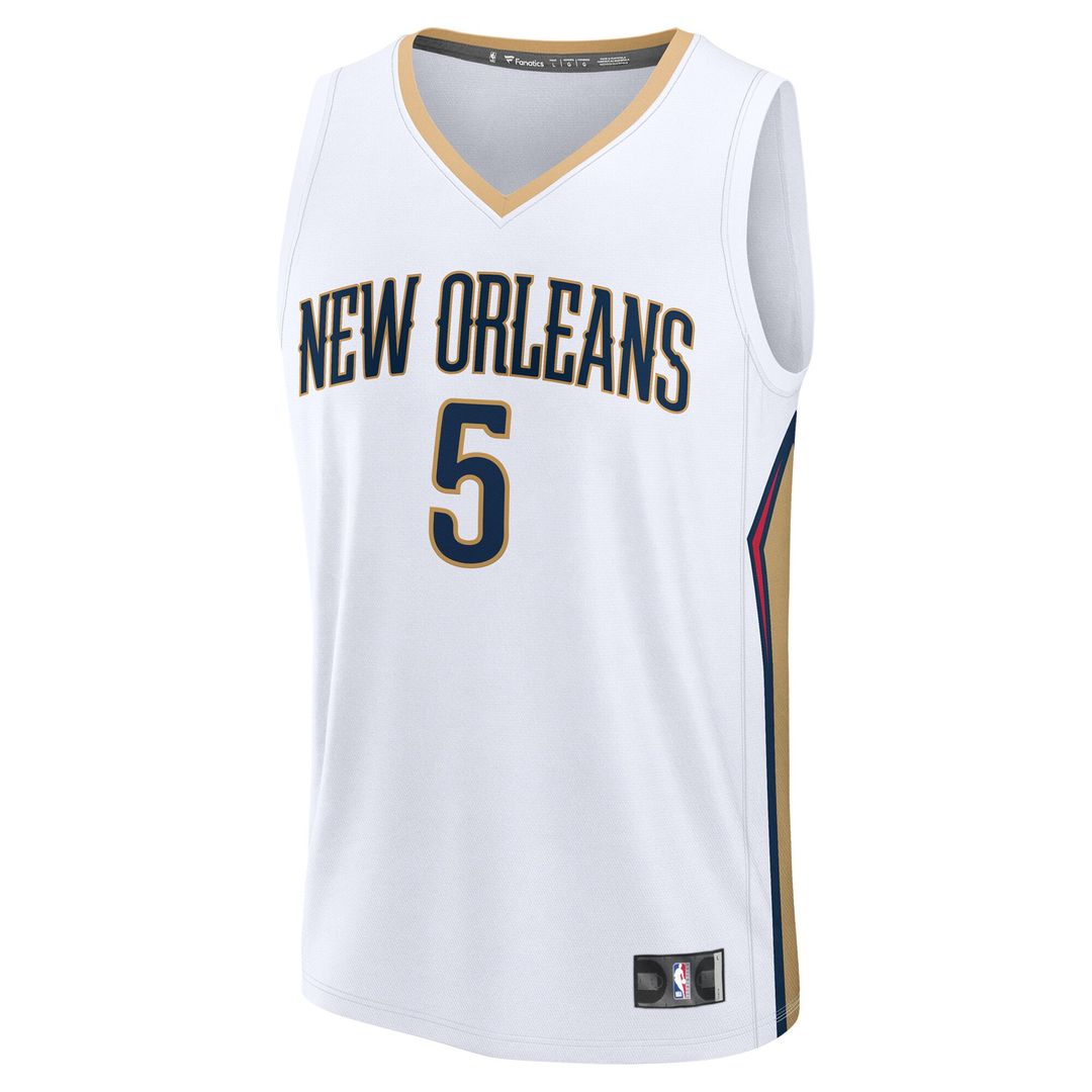 Dejounte Murray New Orleans Pelicans Fanatics Youth Fast Break Player Replica Jersey - Association - White Edition