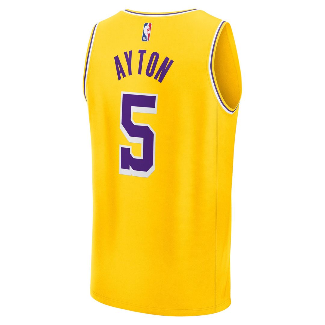 Deandre Ayton Los Angeles Lakers Fanatics Fast Break Player Replica Jersey - Icon Edition - Gold