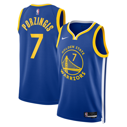 Kristaps Porziņģis Golden State Warriors Nike Unisex Swingman Jersey - Icon Edition - Royal