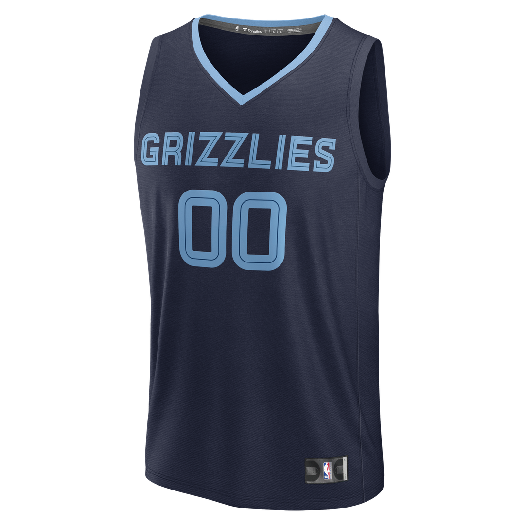 Memphis Grizzlies Fanatics Youth Fast Break Custom Jersey - Statement Edition - Light Blue