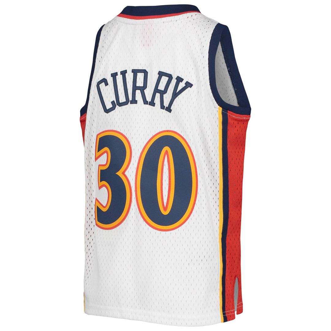 Stephen Curry Golden State Warriors Mitchell & Ness Youth 2009 - 10 Hardwood Classics Swingman Jersey - White