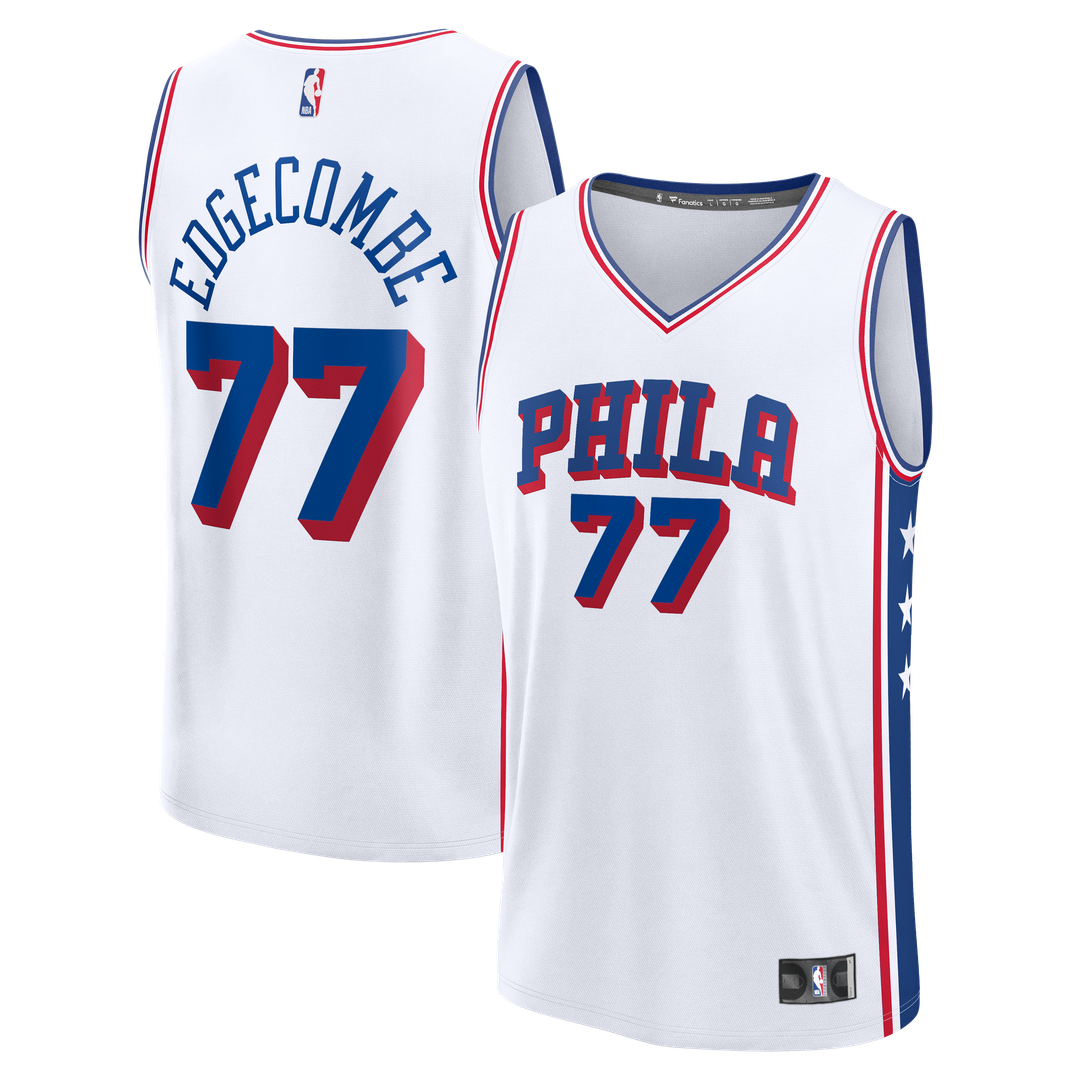 VJ Edgecombe Philadelphia 76ers Fanatics Fast Break Replica Jersey - White - Association Edition