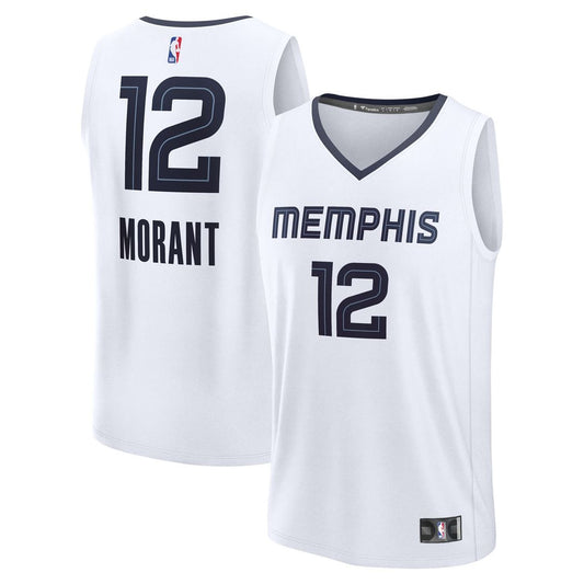 Ja Morant Memphis Grizzlies Fanatics Fast Break Player Replica Jersey - Association Edition - White