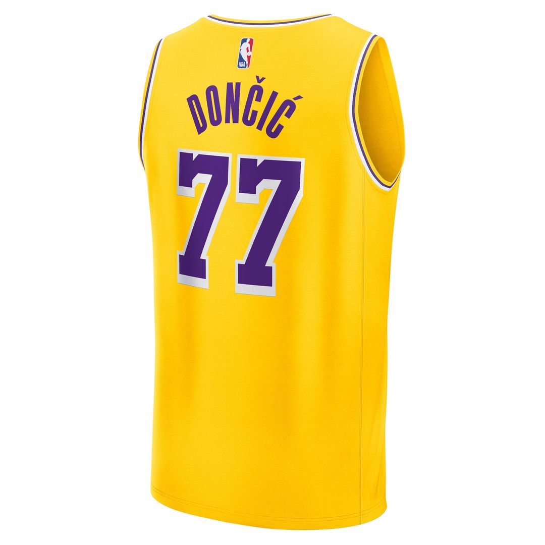 Luka Dončić Los Angeles Lakers Fanatics Youth Fast Break Player Replica Jersey - Gold