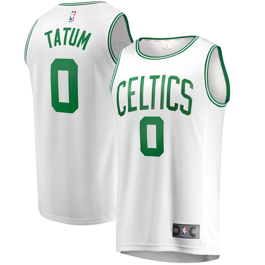 Jayson Tatum Boston Celtics Fanatics Fast Break Replica Away Jersey White - Association Edition