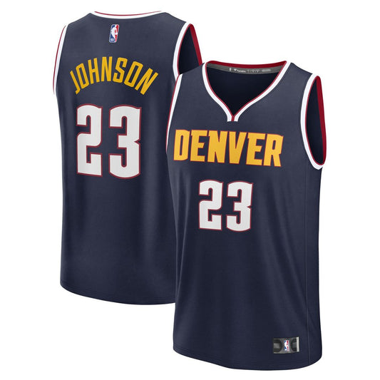 Cameron Johnson Denver Nuggets Fanatics Fast Break Replica Jersey - Navy - Icon Edition
