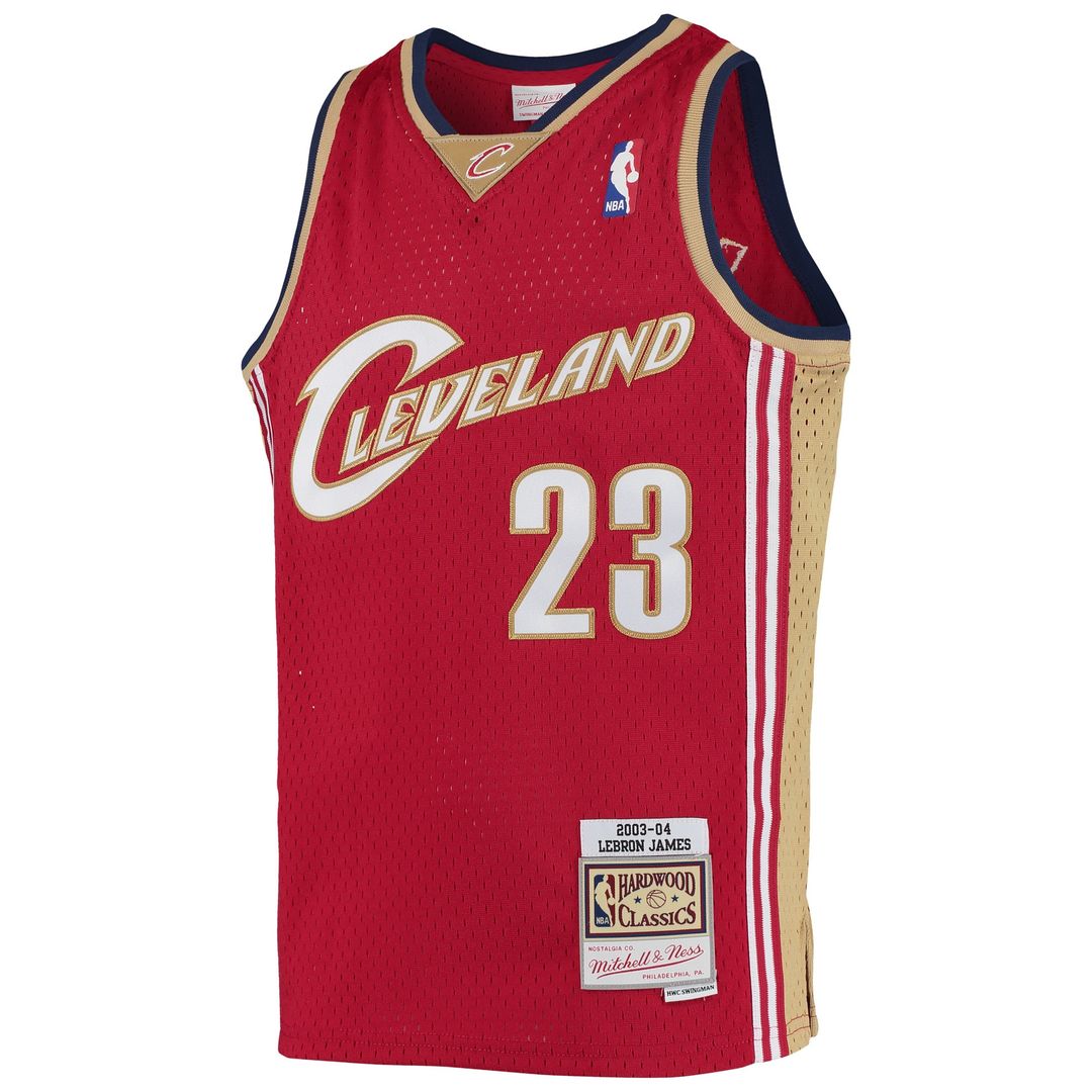 LeBron James Cleveland Cavaliers Mitchell & Ness Youth 2008 - 09 Hardwood Classics Swingman Jersey - Navy