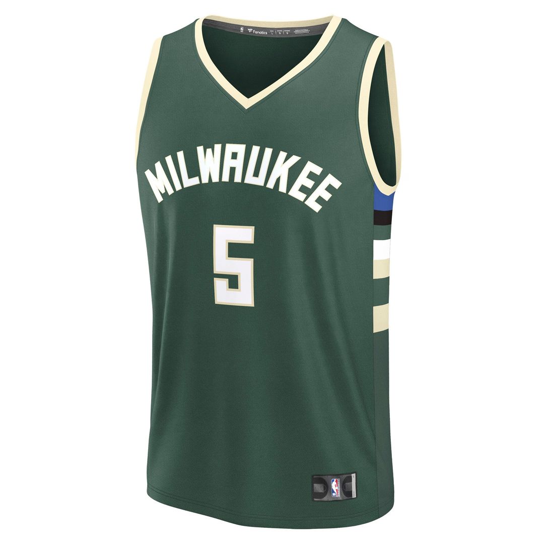 Gary Trent Jr. Milwaukee Bucks Fanatics Fast Break Player Replica Jersey - Icon Edition - Hunter Green