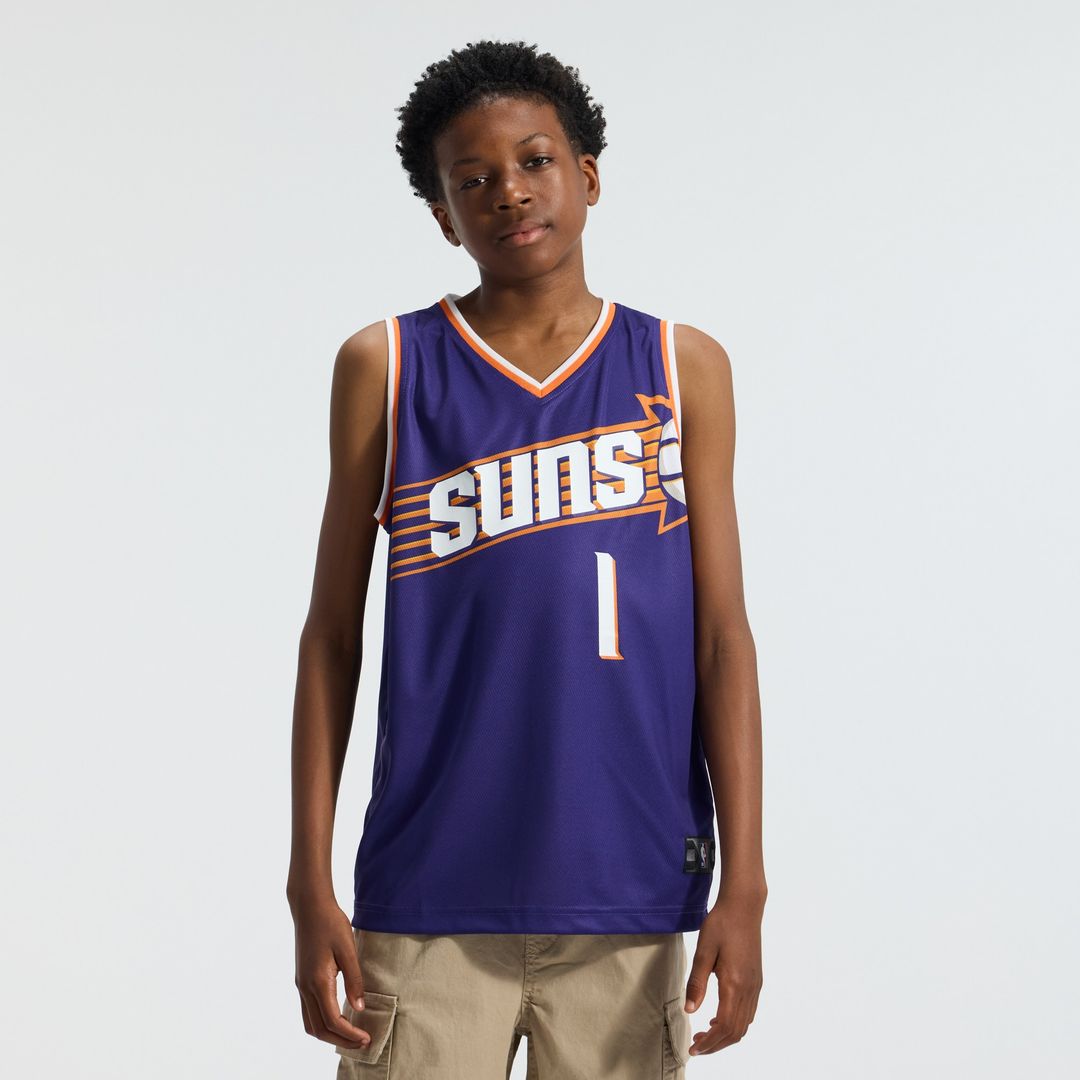 Devin Booker Phoenix Suns Fanatics Youth Fast Break Player Replica Jersey - Icon Edition - Purple