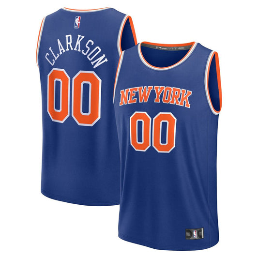 Jordan Clarkson New York Knicks Fanatics Youth Fast Break Player Replica Jersey - Icon Edition - Blue