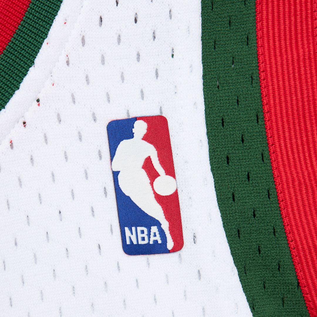 Giannis Antetokounmpo Milwaukee Bucks Mitchell & Ness 2013/14 Hardwood Classics Swingman Jersey - Hunter Green