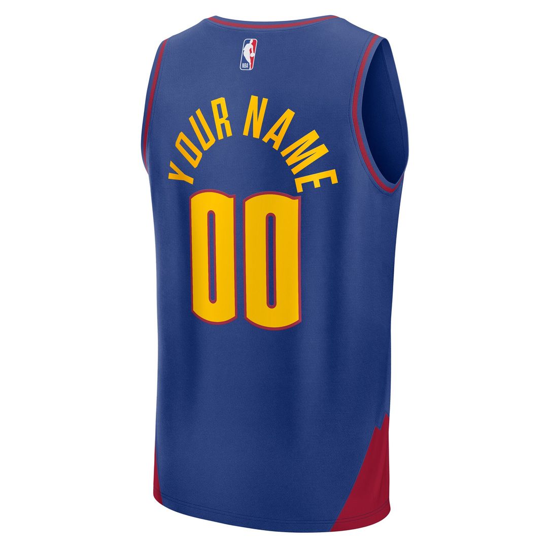 Denver Nuggets Fanatics Fast Break Custom Jersey - Icon Edition - Navy