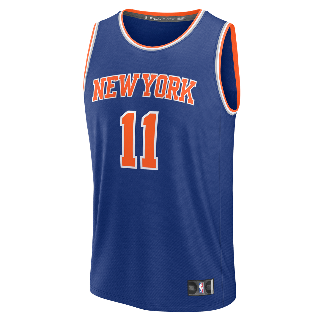 Jalen Brunson New York Knicks Fanatics Youth Fast Break Player Replica Jersey - Icon Edition - Blue