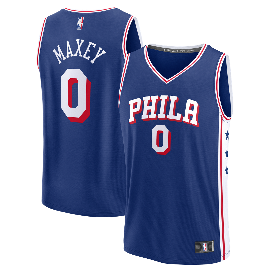 Tyrese Maxey Philadelphia 76ers Fanatics Youth Fast Break Player Replica Jersey - Icon Edition - Royal