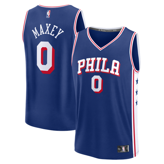 Tyrese Maxey Philadelphia 76ers Fanatics Youth Fast Break Player Replica Jersey - Icon Edition - Royal