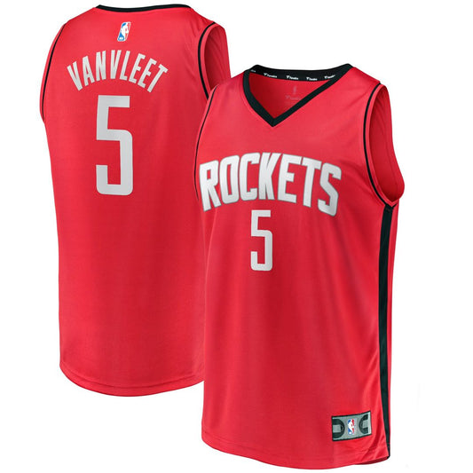 Fred VanVleet Houston Rockets Fanatics Fast Break Player Replica Jersey - Icon Edition - Red