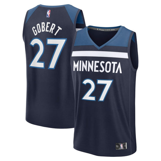 Rudy Gobert Minnesota Timberwolves Fanatics Fast Break Player Replica Jersey - Icon Edition - Navy