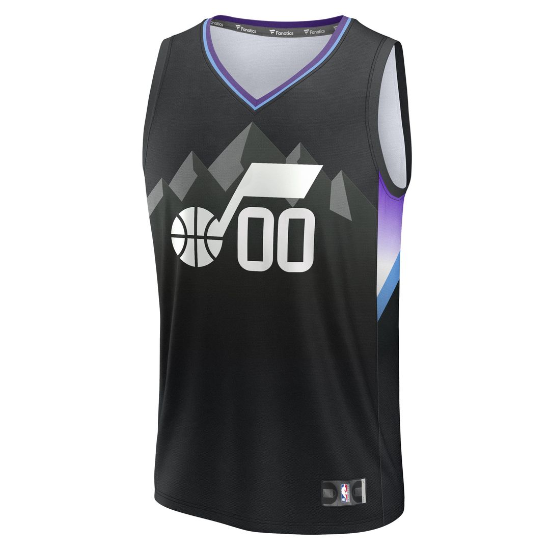Utah Jazz Fanatics Fast Break Replica Custom Jersey - Purple - Icon Edition