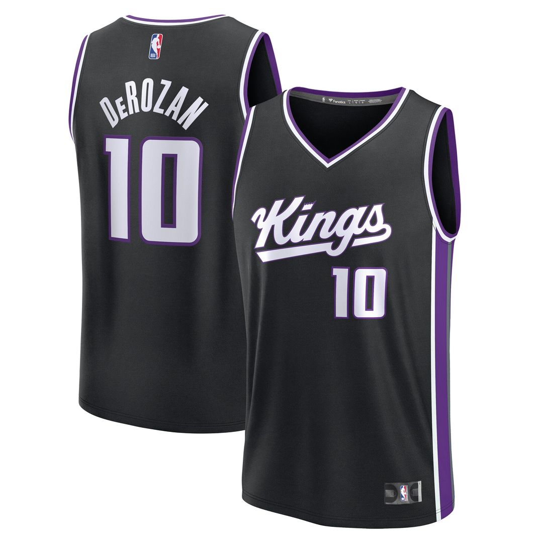 DeMar DeRozan Sacramento Kings Fanatics Youth Fast Break Player Replica Jersey - Icon Edition - Black