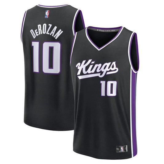 DeMar DeRozan Sacramento Kings Fanatics Youth Fast Break Player Replica Jersey - Icon Edition - Black
