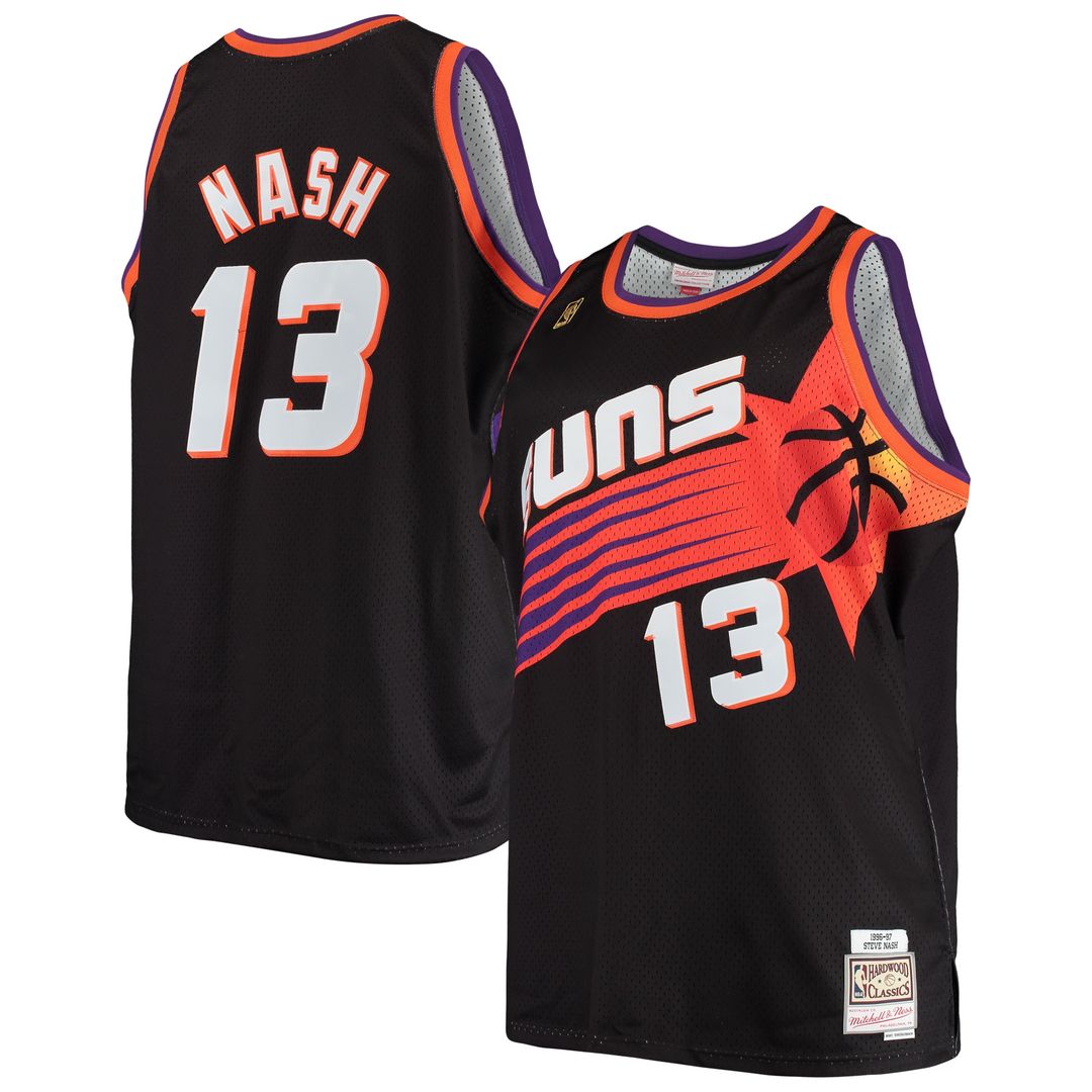 Steve Nash Phoenix Suns Mitchell & Ness Big & Tall Hardwood Classics 1996/97 Swingman Jersey - White
