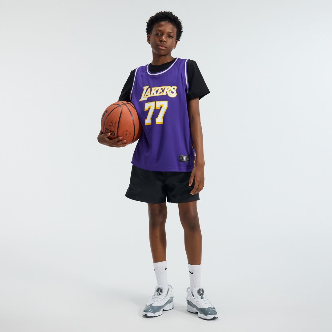 Luka Dončić Los Angeles Lakers Fanatics Youth Fast Break Jersey - Statement Edition - Purple