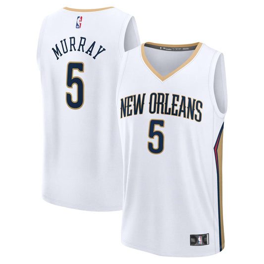 Dejounte Murray New Orleans Pelicans Fanatics Fast Break Player Replica Jersey - Association Edition - White