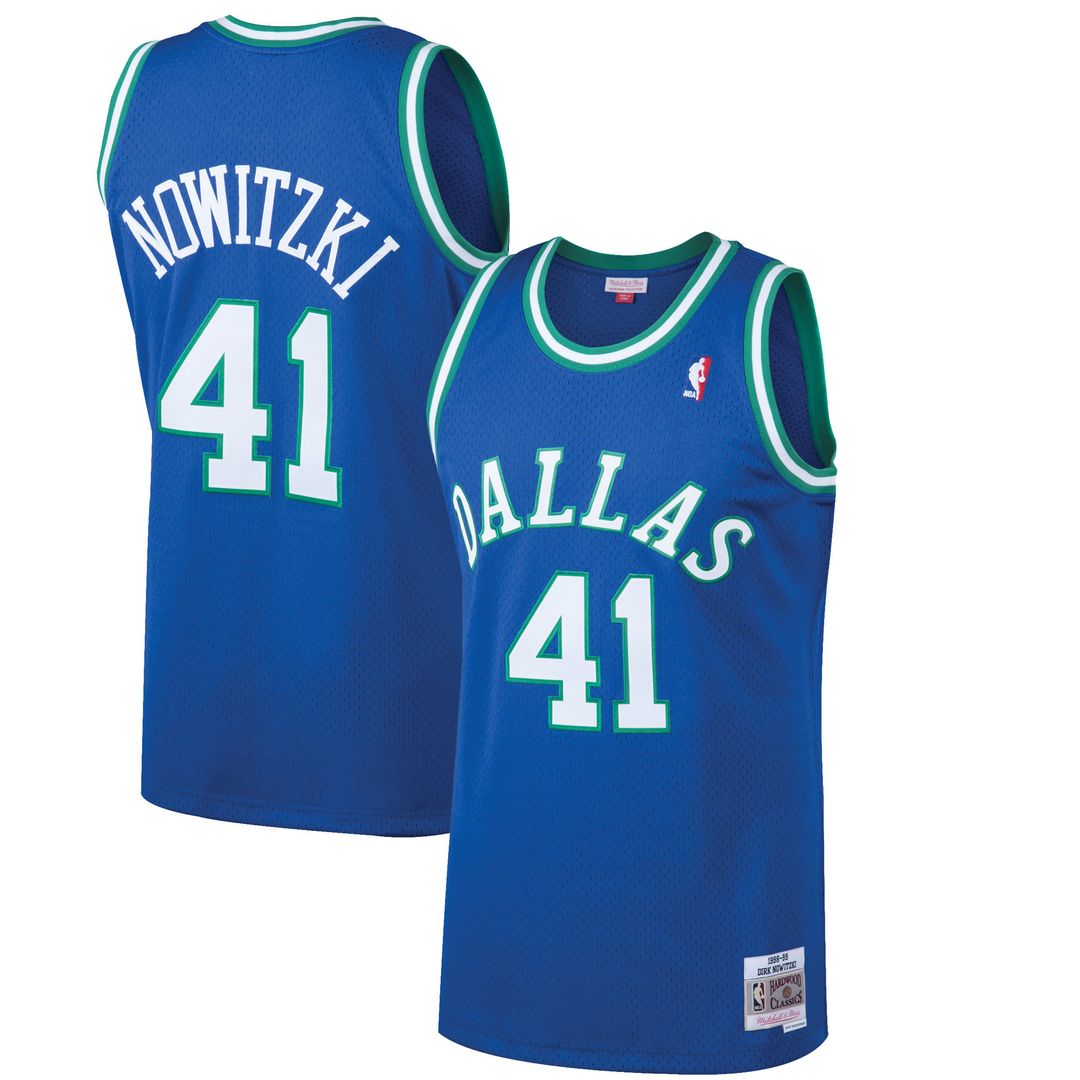 Dirk Nowitzki Dallas Mavericks Mitchell & Ness 2011/12 Hardwood Classics Swingman Jersey - Navy