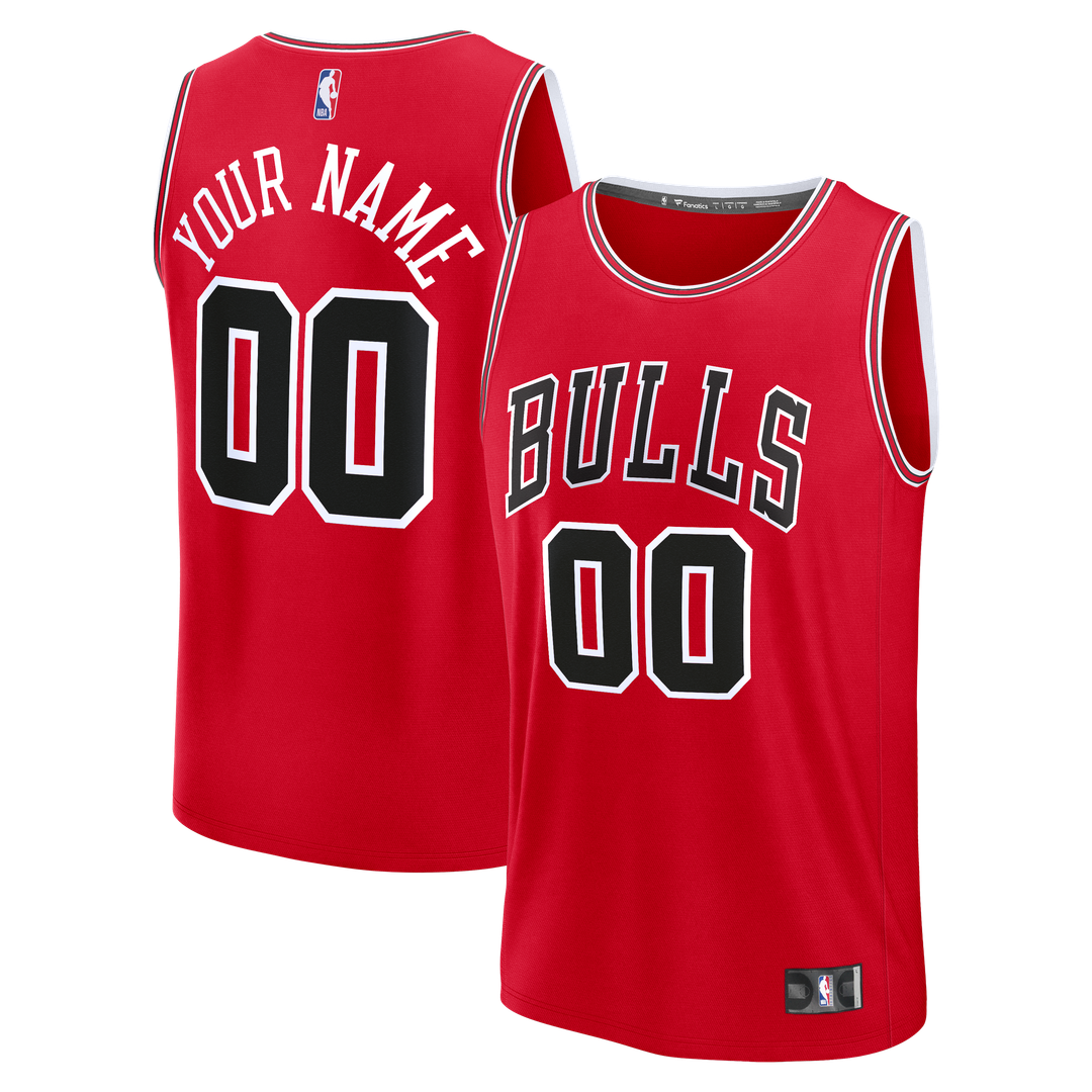 Chicago Bulls Fanatics Fast Break Custom Jersey - Icon Edition - Red