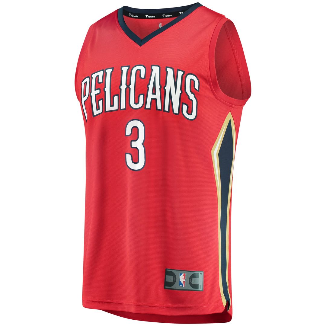 C.J. McCollum New Orleans Pelicans Fanatics Fast Break Player Replica Jersey - Statement Edition - Red