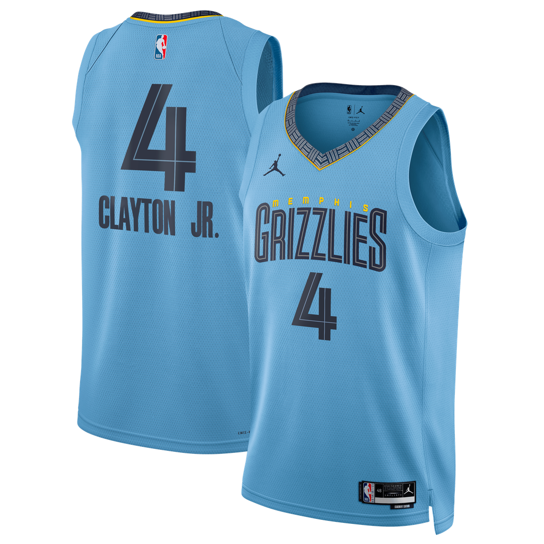 Walter Clayton Jr. Memphis Grizzlies Jordan Brand Unisex Swingman Jersey - Statement Edition - Light Blue