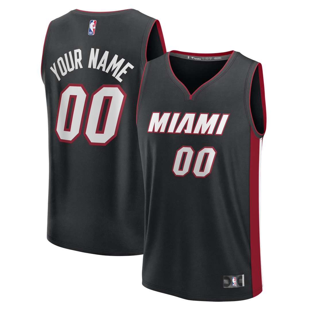 Miami Heat Fanatics Fast Break Custom Jersey - Icon Edition - Red
