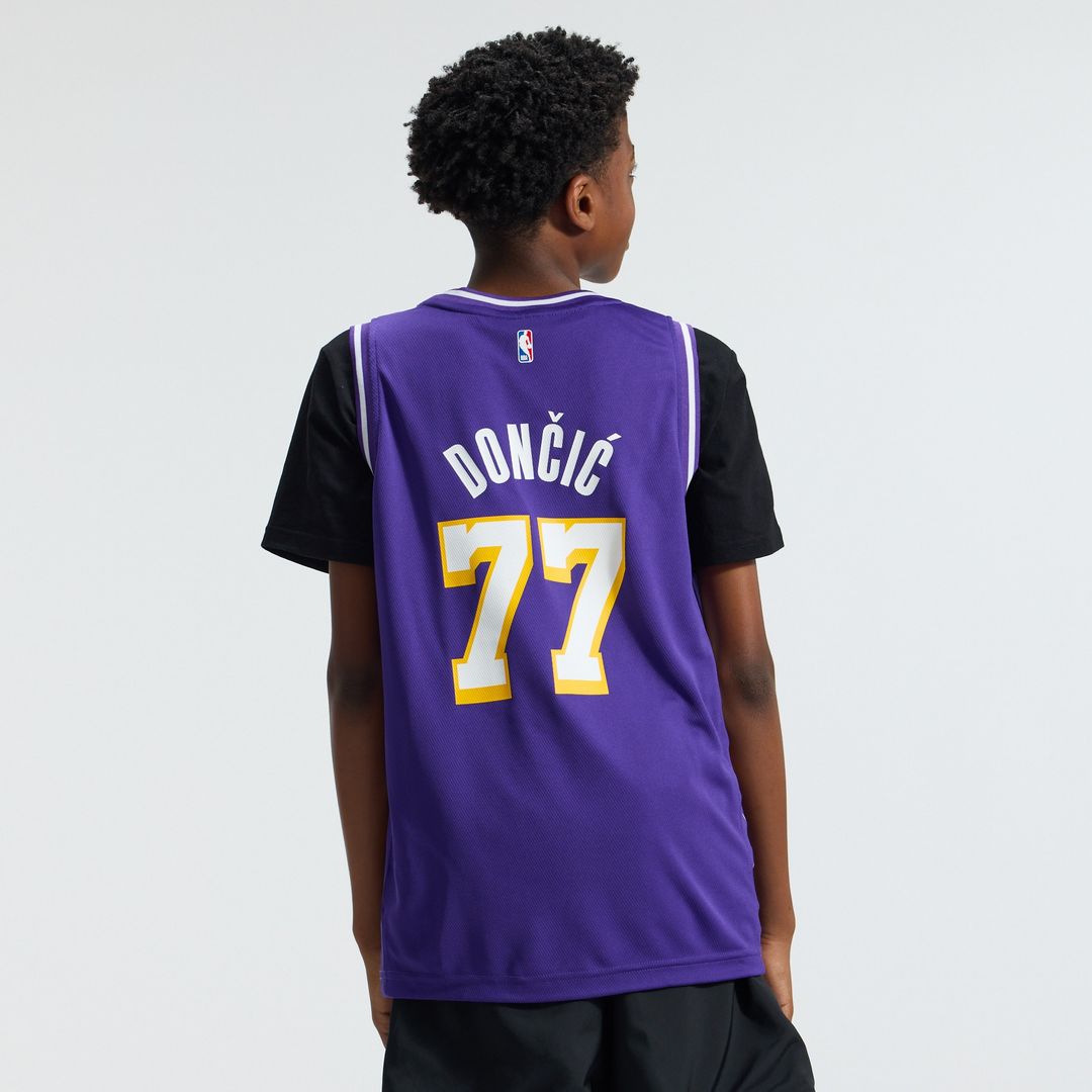 Luka Dončić Los Angeles Lakers Fanatics Youth Fast Break Jersey - Statement Edition - Purple