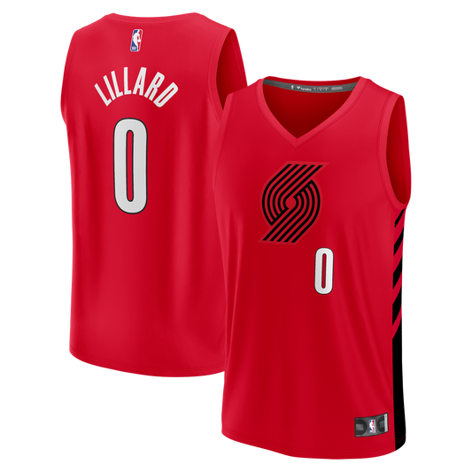 Damian Lillard Portland Trail Blazers Fanatics Fast Break Replica Jersey - Red - Statement Edition