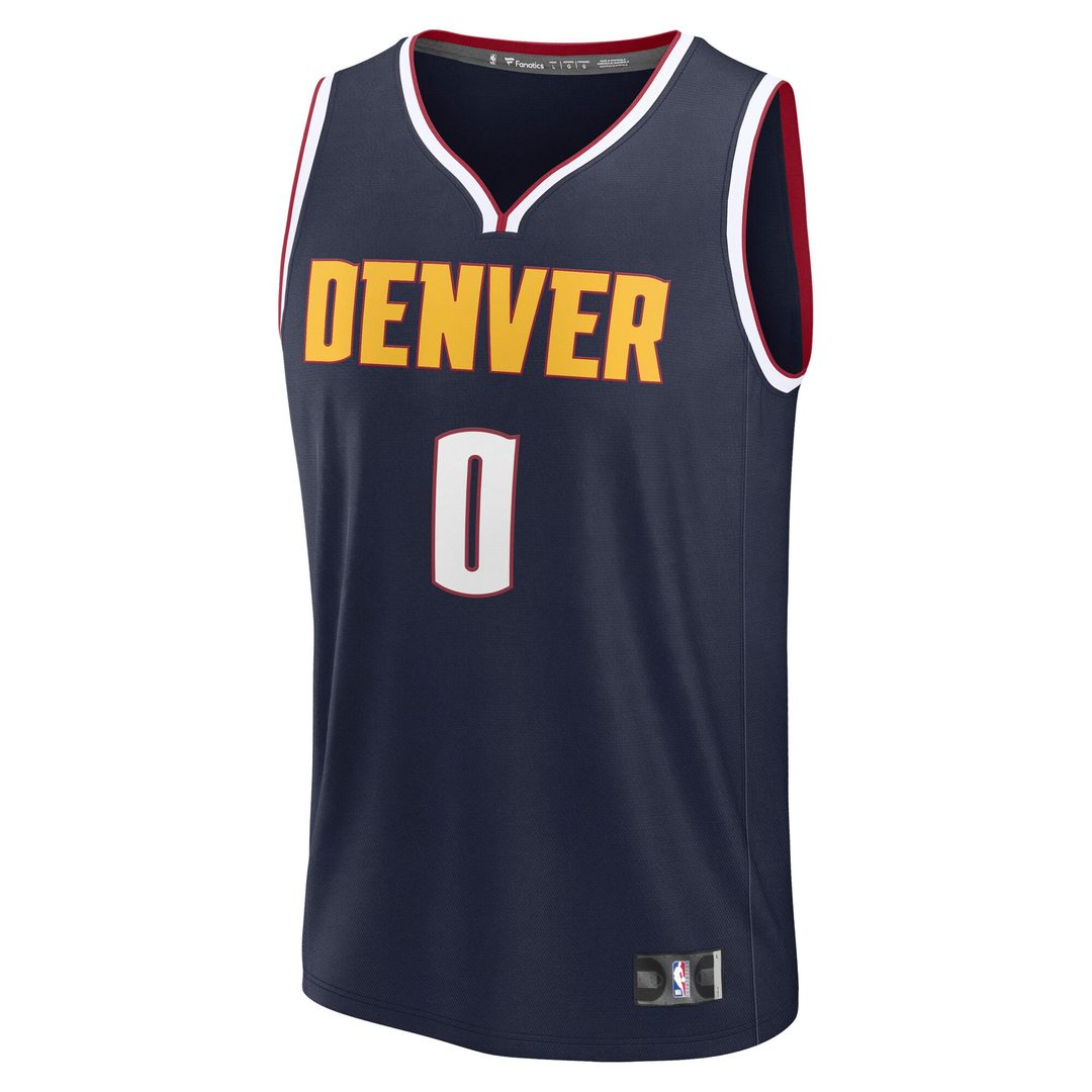 Christian Braun Denver Nuggets Fanatics Fast Break Player Replica Jersey - Icon Edition - Navy