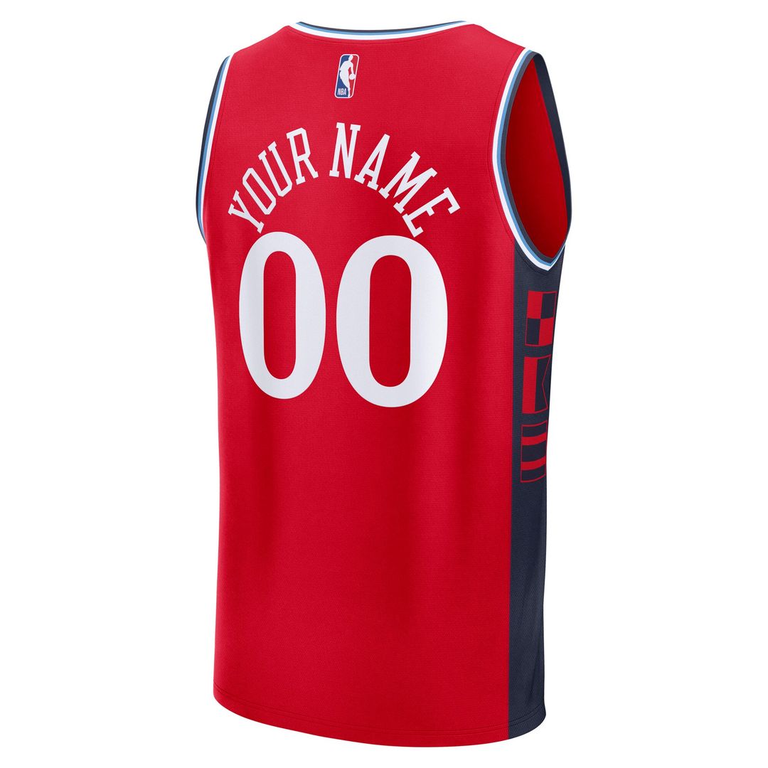 LA Clippers Fanatics Youth Fast Break Custom Replica Jersey - Navy - Icon Edition