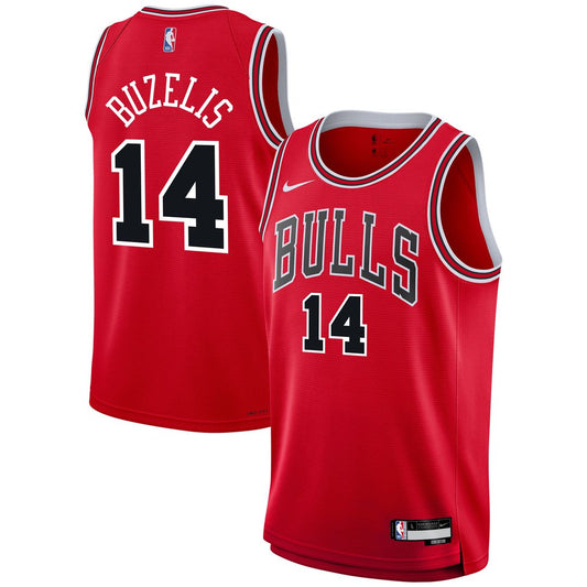 Matas Buzelis Chicago Bulls Nike Youth Swingman Jersey - Icon Edition - Red