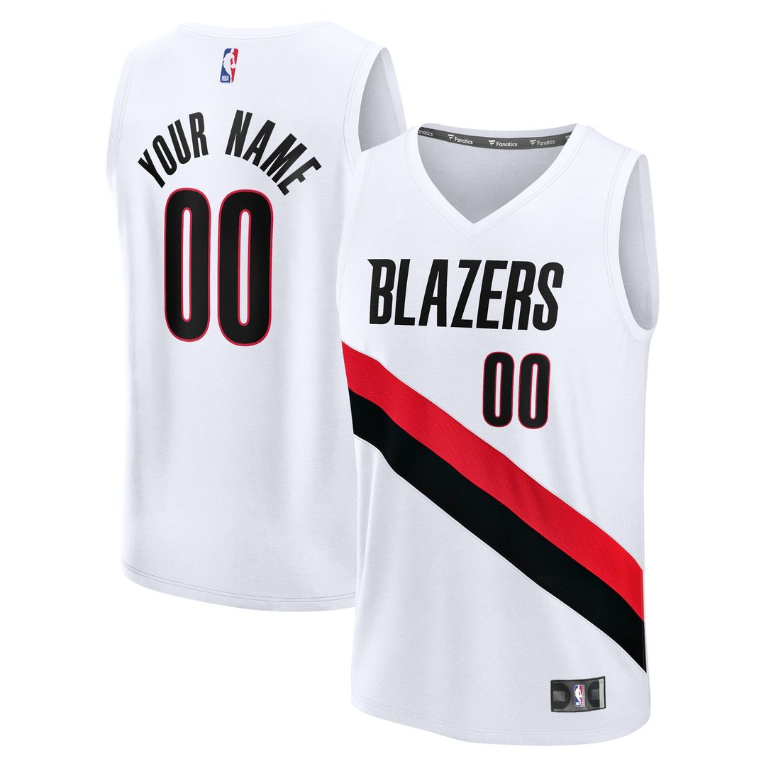 Portland Trail Blazers Fanatics Fast Break Replica Custom Jersey - Icon Edition - Black