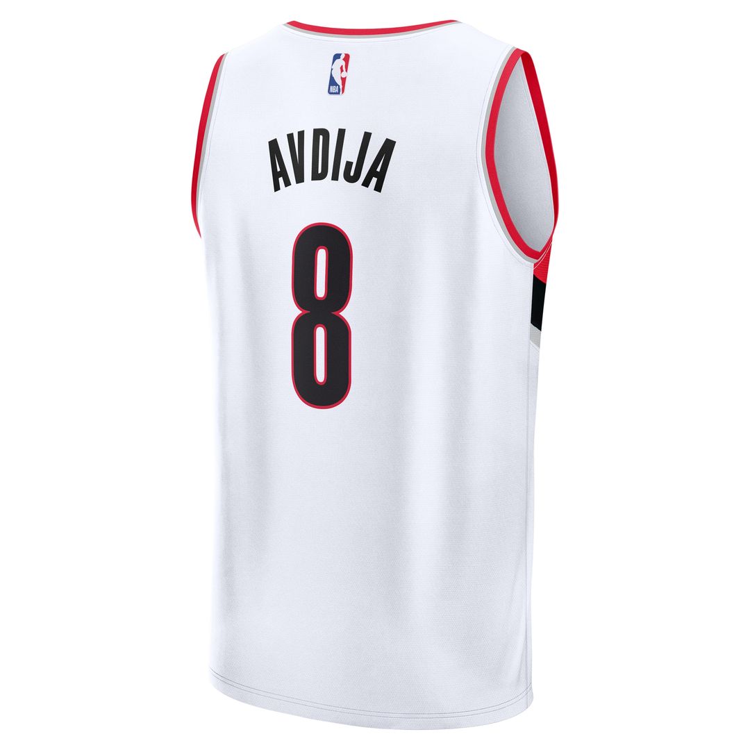 Deni Avdija Portland Trail Blazers Fanatics Fast Break Player Replica Jersey - Association Edition - White
