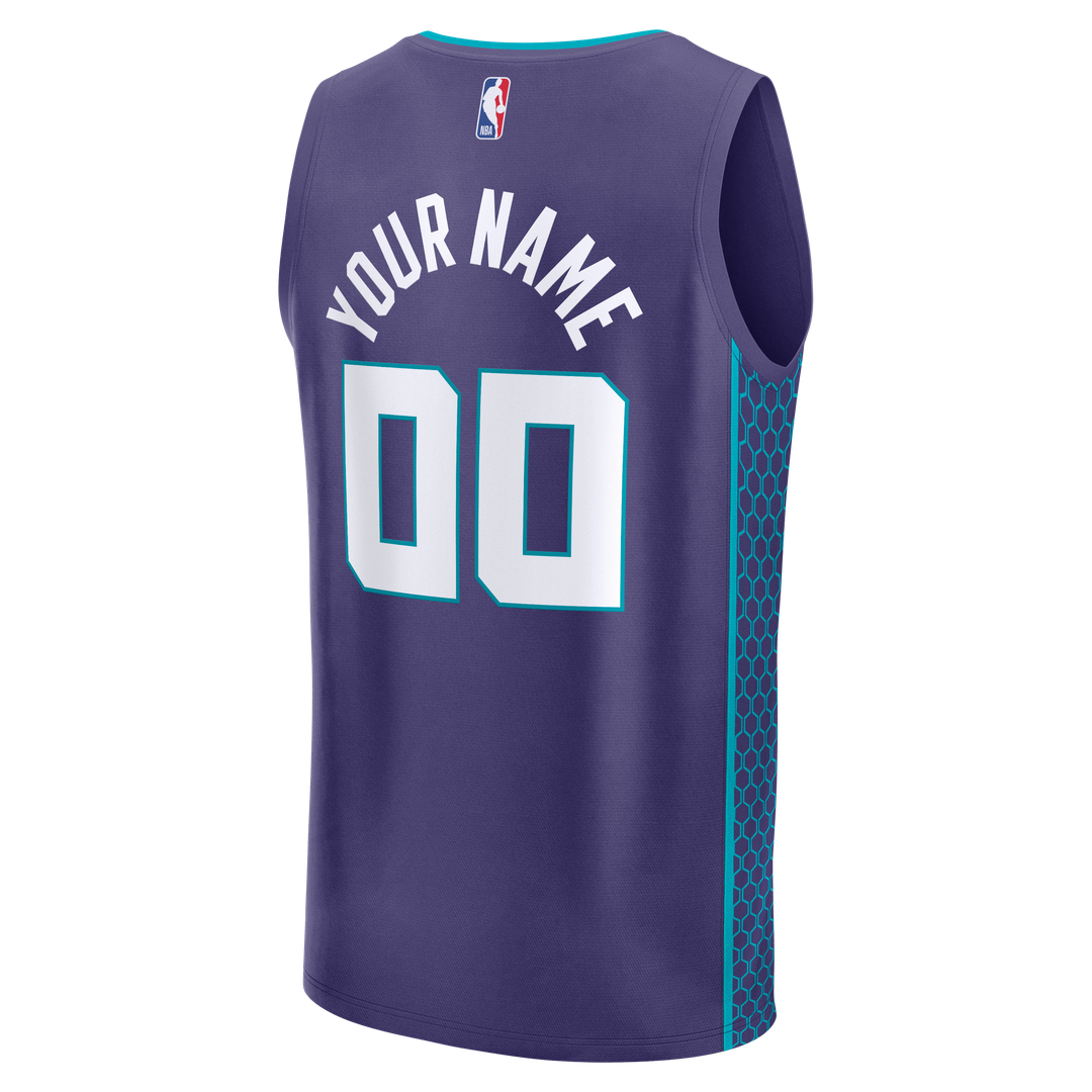 Charlotte Hornets Fanatics Fast Break Custom Jersey - Icon Edition - Teal