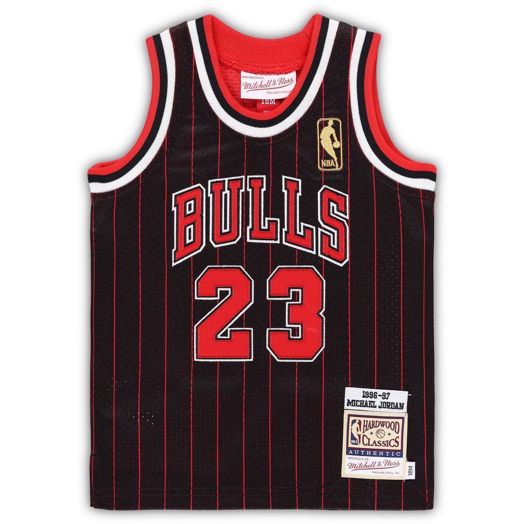 Michael Jordan Chicago Bulls Mitchell & Ness Infant 1996/97 Hardwood Classics Authentic Jersey - Black
