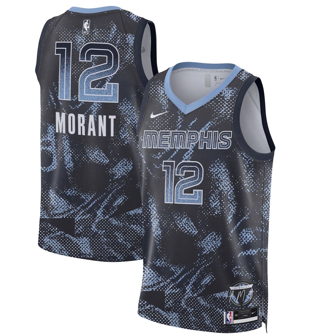 Ja Morant Memphis Grizzlies Nike Unisex 2025 Select Series Player Swingman Jersey - Navy