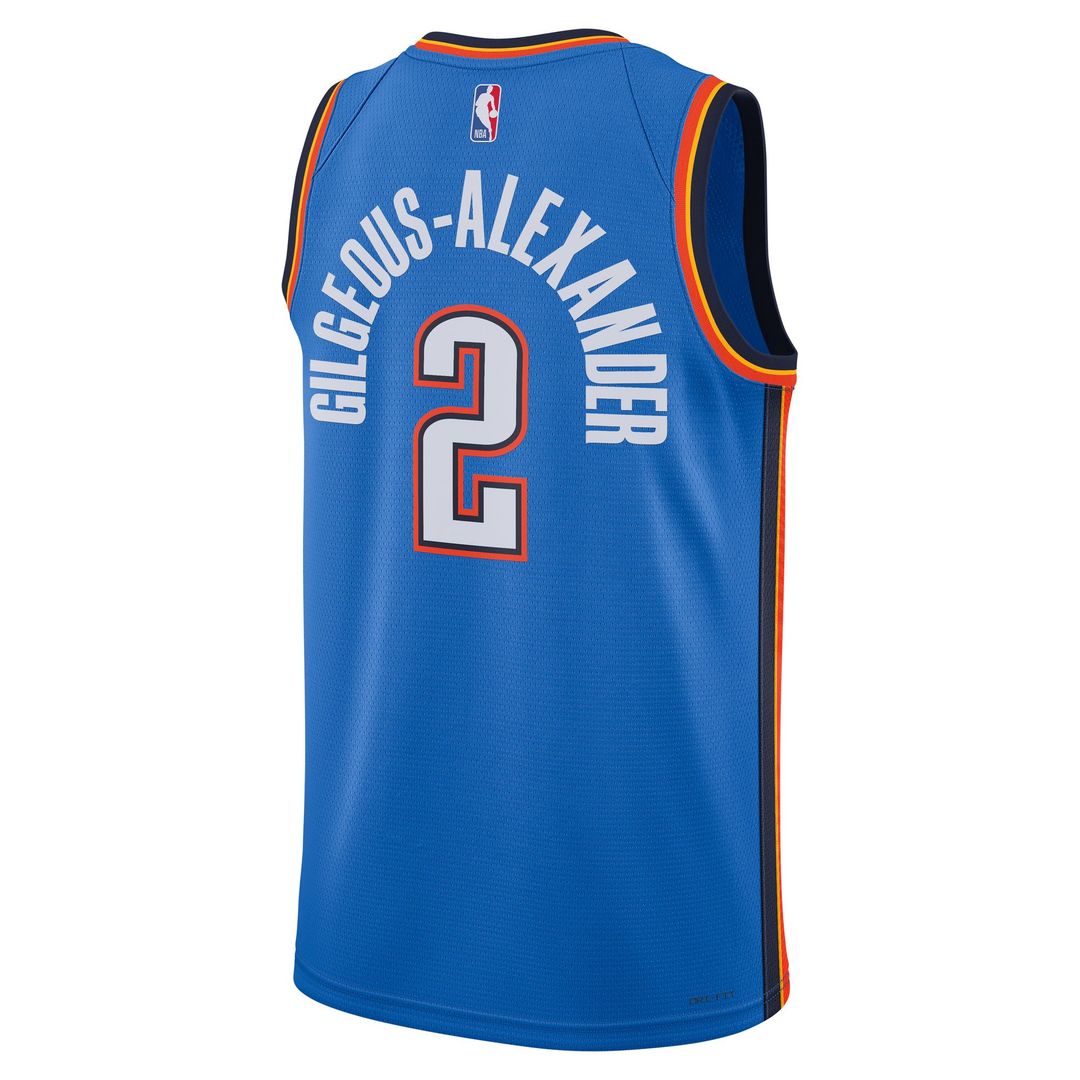 Shai Gilgeous - Alexander Oklahoma City Thunder Nike Unisex Swingman Jersey - Icon Edition - Blue